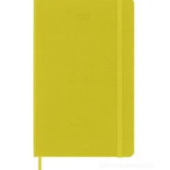 Moleskine 12 mesi - Agenda giornaliera giallo paglia - Large copertina rigida 2023