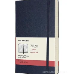 Moleskine 12 mesi - Agenda giornaliera blu - Large copertina rigida 2020