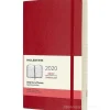Moleskine 12 mesi - Agenda giornaliera rosso - Large copertina morbida 2020