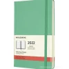 Moleskine 12 mesi - Agenda giornaliera verde ghiaccio - Large copertina rigida 2022