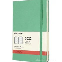 Moleskine 12 mesi - Agenda giornaliera verde ghiaccio - Large copertina rigida 2022