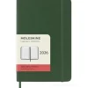Moleskine 12 mesi - Agenda giornaliera verde mirto - Pocket copertina morbida 2026