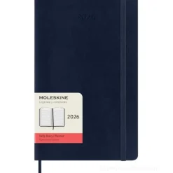 Moleskine 12 mesi - Agenda giornaliera blu zaffiro - Large copertina morbida 2026
