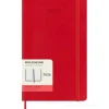 Moleskine 12 mesi - Agenda giornaliera rosso scarlatto - Large copertina morbida 2026