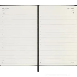 Moleskine 12 mesi - Agenda giornaliera nero - Pocket copertina rigida 2026