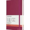 Moleskine 12 mesi - Agenda giornaliera rosa - Large copertina rigida 2020