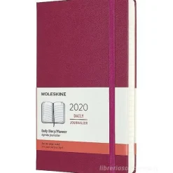 Moleskine 12 mesi - Agenda giornaliera rosa - Large copertina rigida 2020