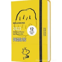 Moleskine 12 mesi - Agenda giornaliera Limited Edition Peanuts giallo - Pocket copertina rigida 2022