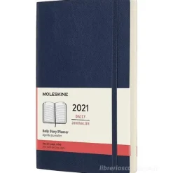Moleskine 12 mesi - Agenda giornaliera blu zaffiro - Large copertina morbida 2021
