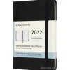 Moleskine 12 mesi - Agenda mensile nero - Pocket copertina rigida 2022