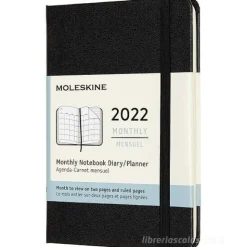 Moleskine 12 mesi - Agenda mensile nero - Pocket copertina rigida 2022