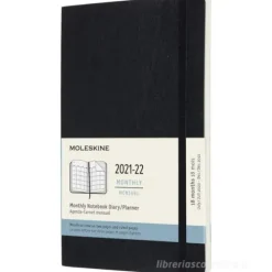 Moleskine 18 mesi - Agenda mensile nero - Large copertina morbida 2021-2022