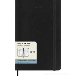 Moleskine 12 mesi - Agenda mensile nero - Large copertina morbida 2024