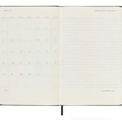 Moleskine 12 mesi - Agenda Pro settimanale verticale nero - Large copertina rigida 2023