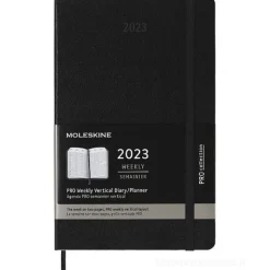 Moleskine 12 mesi - Agenda Pro settimanale verticale nero - Large copertina rigida 2023