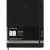 Moleskine 12 mesi - Agenda Pro settimanale verticale nero - Extra Large copertina rigida 2023
