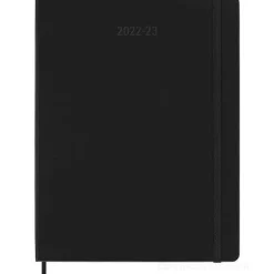 Moleskine 18 mesi - Agenda settimanale nero - Extra Large copertina rigida 2022-2023