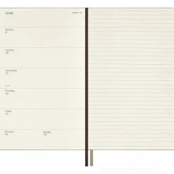 Moleskine 12 mesi - Agenda settimanale Limited Edition Incantesimi Harry Potter Wingardium Leviosa - Large copertina rigida fosforescente 2025