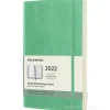Moleskine 12 mesi - Agenda settimanale verde ghiaccio - Large copertina morbida 2022