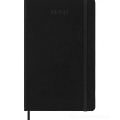 Moleskine 18 mesi - Agenda settimanale orizzontale nero - Large copertina rigida 2022-2023