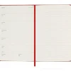 Moleskine 18 mesi - Agenda settimanale rosso scarlatto - Pocket copertina rigida 2024-2025