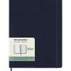 Moleskine 12 mesi - Agenda settimanale blu zaffiro - Extra Large copertina rigida 2024