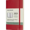 Moleskine 12 mesi - Agenda settimanale rosso scarlatto - Pocket copertina morbida 2021
