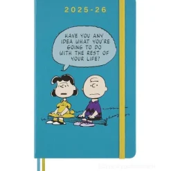 Moleskine 18 mesi - Agenda settimanale Limited Edition Peanuts Charlie & Lucy - Large copertina rigida 2025-2026