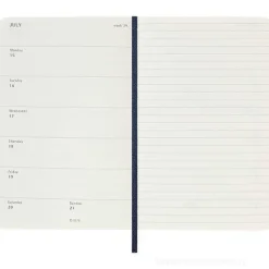 Moleskine 18 mesi - Agenda settimanale blu zaffiro - Pocket copertina morbida 2023-2024