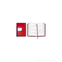 Moleskine 18 mesi - Agenda Settimanale Orizzontale 2010-2011 - Copertina rigida rossa - Pocket