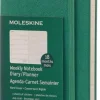Moleskine 18 mesi - Agenda settimanale verde - Pocket Copertina rigida 2016-2017