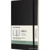 Moleskine 18 mesi - Agenda settimanale nera - Large copertina morbida 2020-2021
