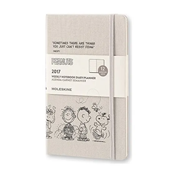Moleskine 12 mesi - Agenda settimanale Peanuts - Large 2017