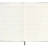 Moleskine 12 mesi - Agenda settimanale orizzontale nero - Large copertina rigida 2023