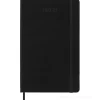 Moleskine 18 mesi - Agenda settimanale nero - Large copertina rigida 2022-2023