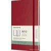 Moleskine 18 mesi - Agenda settimanale rosso scarlatto - Large copertina rigida 2021-2022