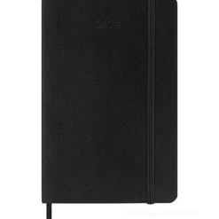 Moleskine 12 mesi - Agenda settimanale orizzontale nero - Pocket copertina morbida 2024