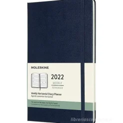 Moleskine 12 mesi - Agenda settimanale blu zaffiro - Large copertina rigida 2022