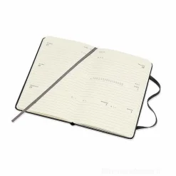Moleskine 12 mesi - Agenda settimanale orizzontale nero - Pocket copertina rigida 2020
