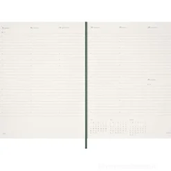Moleskine 13 mesi - Agenda settimanale verticale Essential verde mirto - XXL copertina morbida 2026