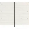 Moleskine 18 mesi - Agenda settimanale orizzontale nero - Pocket copertina rigida 2024-2025