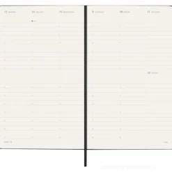 Moleskine 12 mesi - Agenda settimanale verticale nero - Large copertina rigida 2026