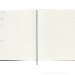 Moleskine 12 mesi - Agenda settimanale blu zaffiro - Extra Large copertina rigida 2026