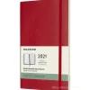 Moleskine 12 mesi - Agenda settimanale rosso scarlatto - Large copertina morbida 2021