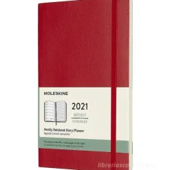 Moleskine 12 mesi - Agenda settimanale rosso scarlatto - Large copertina morbida 2021
