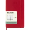 Moleskine 12 mesi - Agenda settimanale rosso scarlatto - Pocket copertina morbida 2026