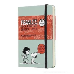 Moleskine 18 mesi - Agenda settimanale Limited Edition Peanuts verde - Pocket 2018-2019