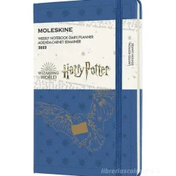 Moleskine 12 mesi - Agenda settimanale Limited Edition Harry Potter blu - Pocket copertina rigida 2022