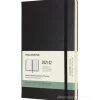 Moleskine 18 mesi - Agenda settimanale nero - Large copertina rigida 2021-2022