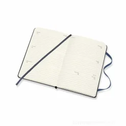 Moleskine 12 mesi - Agenda settimanale orizzontale blu - Pocket copertina rigida 2020